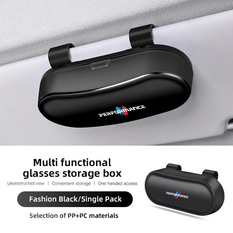 Car Sun Visor Glasses Storage Box Interior Accessories Stickers For BMW G80 G06 G07 G42 G14 G15 G16 F82 F20 F21 F83 M2 M3 M4 M5