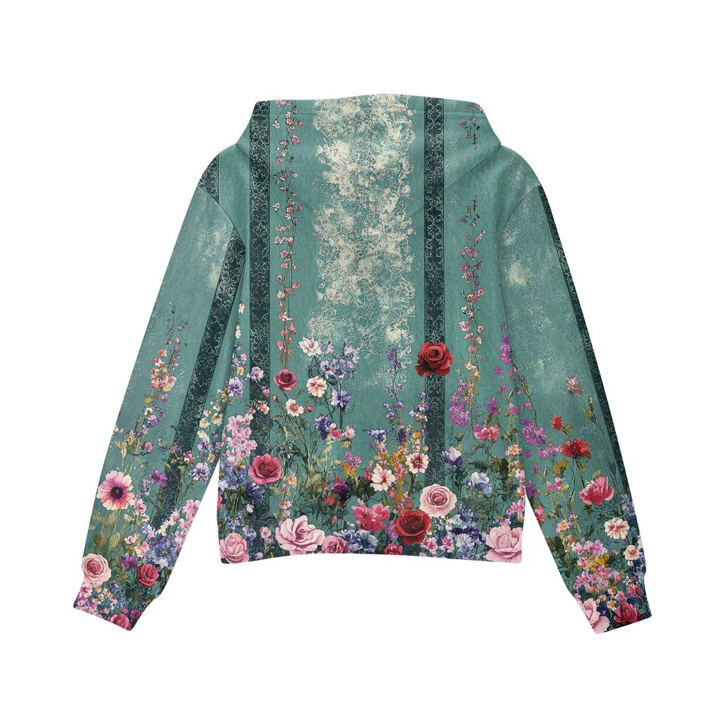 Moda dziecięca Bluza z kapturem z nadrukiem z długim rękawem Dziewczęca kurtka hoodie