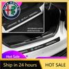 Car Stickers For Alfa Romeo Car Door Sill Carbon Fiber Sticker Auto Protector Strip Waterproof For Alfa Romeo 4C 159 166 Spider
