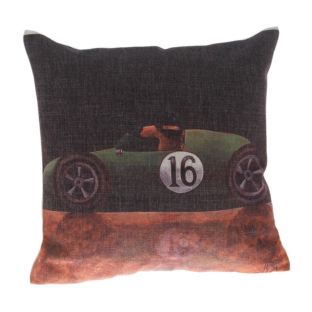 Car Dog Vintage Print Pillow Case Cartoon Beautiful Cushion Cover For Cars Home Decor Living Sofa