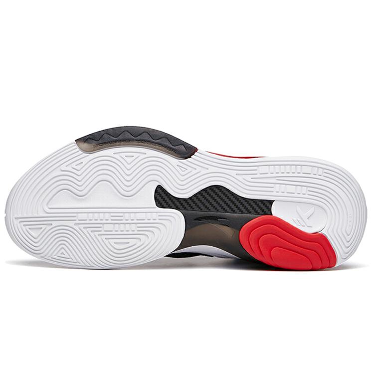 New Anta KT6 Anti Slip Wear Resistant Mid Top Performance Basketball Shoes Men's Red 112131101-3