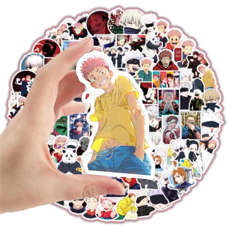 100pcs Vibrant Anime Jujutsu Kaisen Stickers Perfect For Laptops And Skateboards