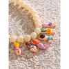 Yhpup Stylish Unique Handmade Jewelry Glass Imitation Stone Beads Chain Resin Bikini Doll Drop Creative Necklace Accessories