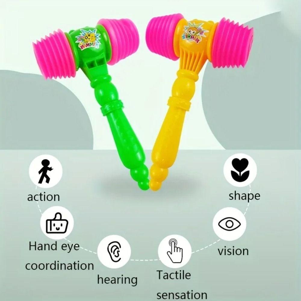 Vocal Knocking Knocking Hammer Toy Whistle Training Sound Hammers Toys BB Hammer  Educational Toys