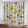 Children'S Room Curtains Cartoon Colour Print 3D Design Luxury Girl Window Curtains For Living Room Bedroom Home Decor 2 Pieces