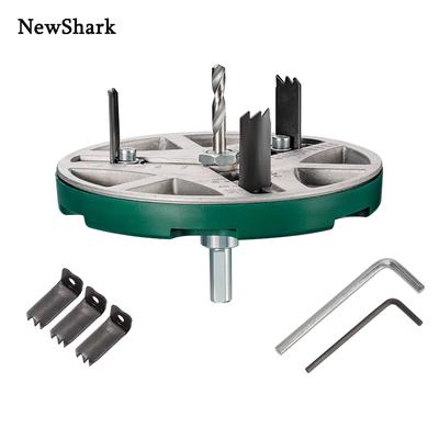 Strumento Sega a Tazza Regolabile a Foro Rotondo, Diametro Sega a Tazza Regolabile 45mm-130mm Utensili da Taglio per Lavorazione del Legno Apertura Fori