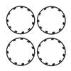 4PCS Wheel Rim Protection Ring Decorative Precise Fit Replacement for Tesla Model Y 21in 2021 To 2024 Matte Black