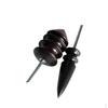 2 Sizes/Set Time-saving Ebony Leather Burnisher Slicker Polishing Tool Craft Edge Drill