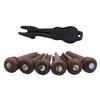 Rosewood Acoustic Guitar Bridge Pins & Puller Set Bass Guitar Bridge Pegs String Nail Remover Guitar Pin Puller Easy Use