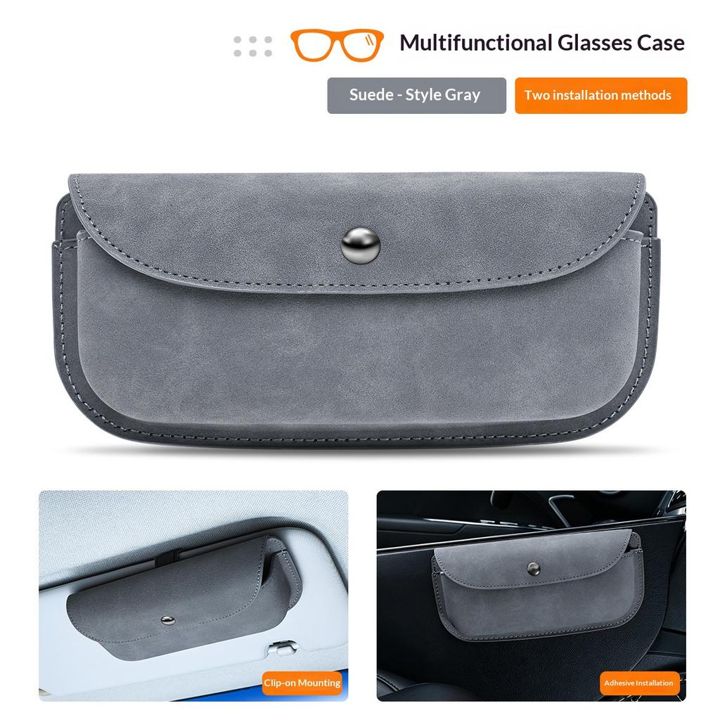 Car-Mounted Glasses Holder - Car Sunshade Cover Storage Bag Holder - Car-Mounted Glasses Frame Interior Hanging Box