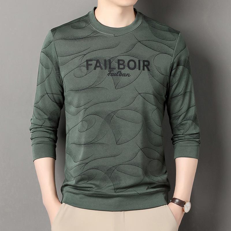 

Spring and Autumn New Men s Sweater Casual Versatile Fashion Trend Clothes Men s Clothing 4XL зелёный