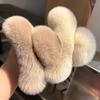 Faux Fur Big Crab Hair Clips Rabbit Large Hairpins Head Temperament Clips  Cute Plush Hair Scratching Ponytail Hair Claws
