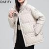 Women's Fashion Casual Fall Winter Solid Color Print Long Sleeve Jackets & Coats Down Coats