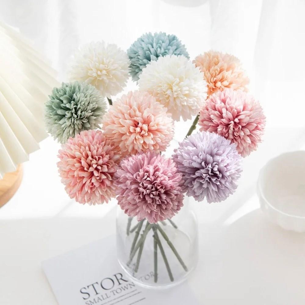 DIY Floral Materials Fake Flower Ball Dyed Edged Simulation Flowers  Valentine's Day Gift