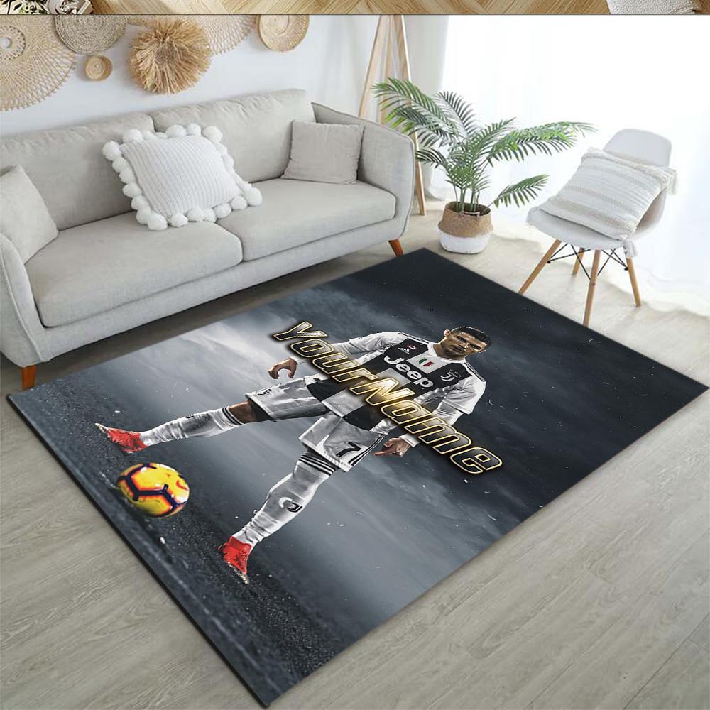 Juventus Customize Text Floor Mat Design for Dining Room Foyer Decorate Room Hallway Antislip Carpet Anime Office Decor Wedding Party Gift