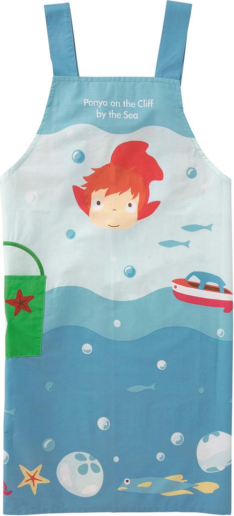 Marushin Ghibli Ponyo On the H85 X Underwater For For Nursery Nursery 1165027500 Apron, Cliff, W100cm, Walk, H-shaped, Adults, Thin, Schools,