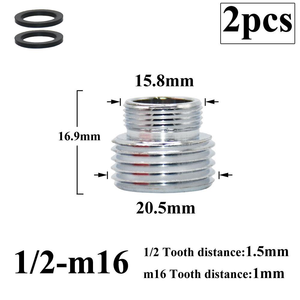 

2 шт. 1/2 переходник на 16, 18, 20, 22, 24, 26, 28 мм наружная резьба адаптер для смесителя кухня ванная комната латунные фитинги для барботера вода соединение