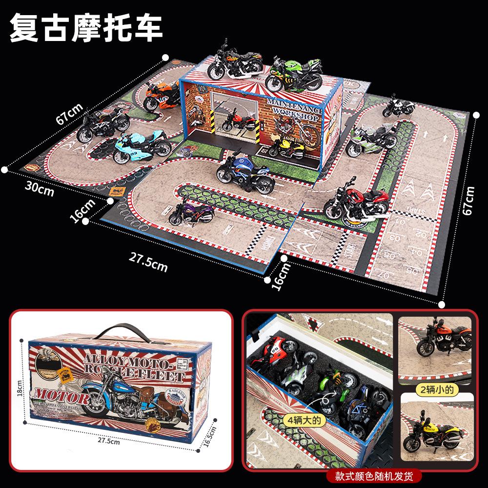 

Детский легкосплавный мотоцикл, ретро-мотоцикл Boy Dream Traditional Motorcycle Garage разноцветный