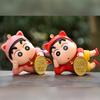 Crayon Xiaoxin Lucky Ornament Figure Lying and Earning Crayon Xiaoxin Doll High Value Car Ornament Boys and Girls Gifts