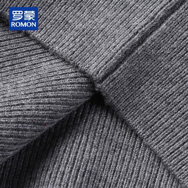 ROMON Men's 100% Pure Wool Thick Turtleneck Sweater