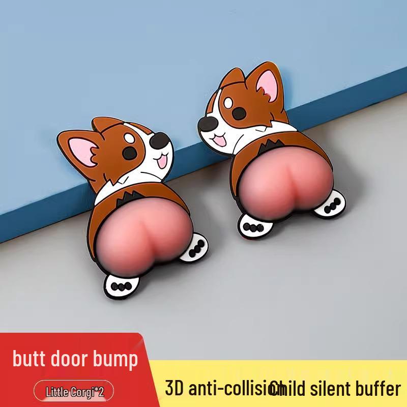

Shin-chan Soft Silicone 3D Anti-Knock Magnet - Cute Cartoon Anti-Collision Home Decor Sticker