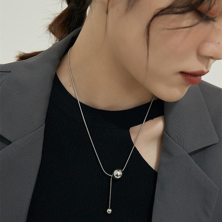 Korean Style Retro Tassel Clavicle Chain Necklace for Women