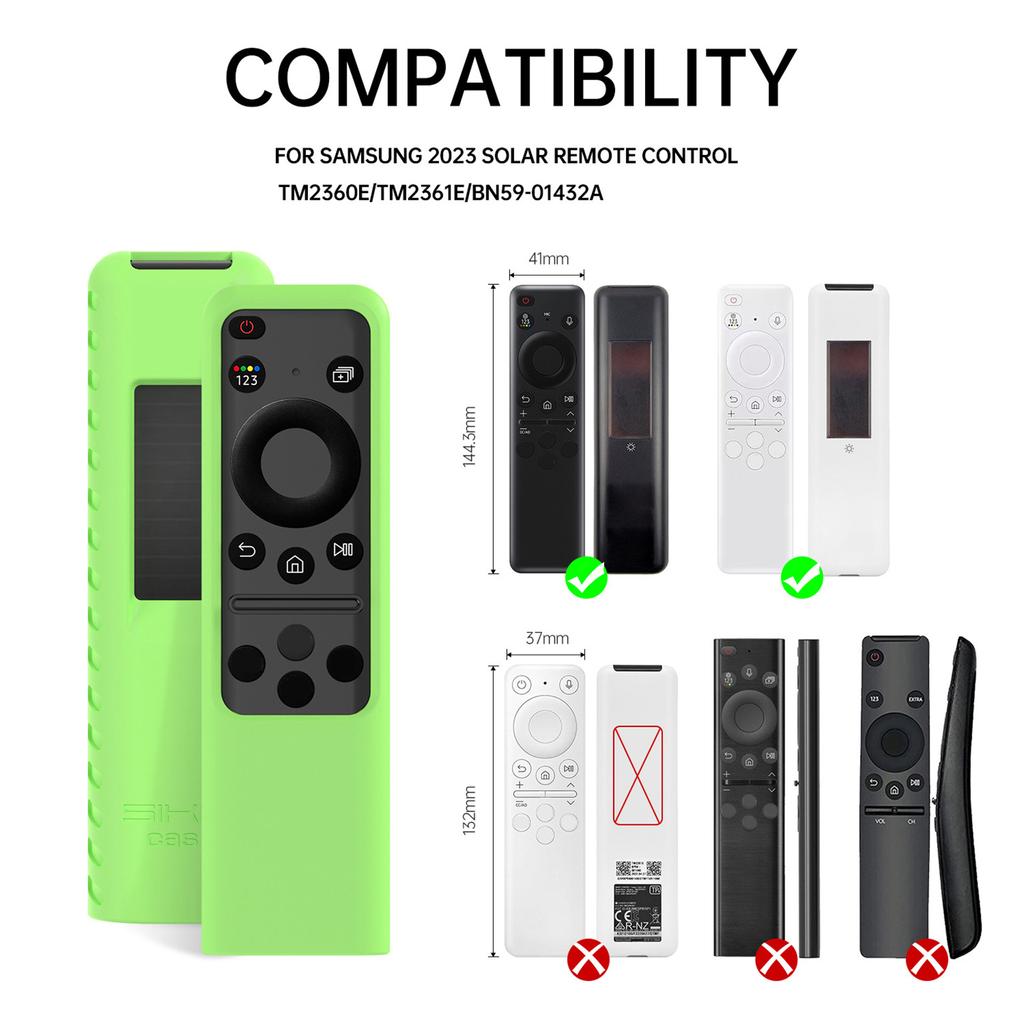 Étui de Protection en Silicone avec Cordon pour Télécommande TV BN59 TM2360E et Housse Souple Anti-Choc et Durable