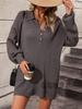 Autumn and Winter New Women's Clothing Solid Color Lapel Button Knitted Sweater Medium and Long Coat Sweater Women
