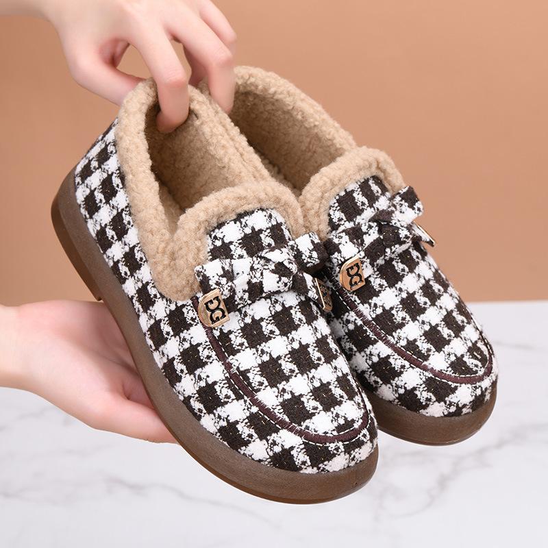 

Women s Winter Thick Anti Slip And Warm Cotton Shoes With Added 41 кофейный