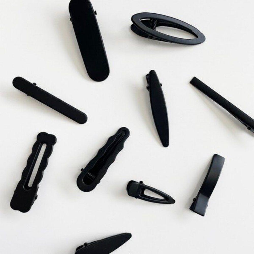 

Mno Matte Black Hair Clips 10-Piece Set