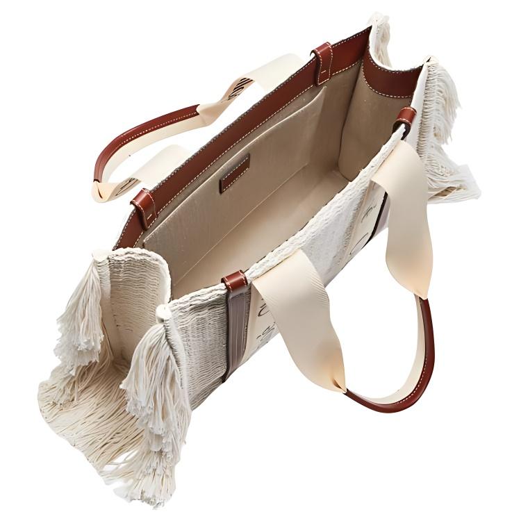 New Chloe Chloé Bags Cotton Crossbody Handbag Regular Women's Brown C22SS-397G4327-S