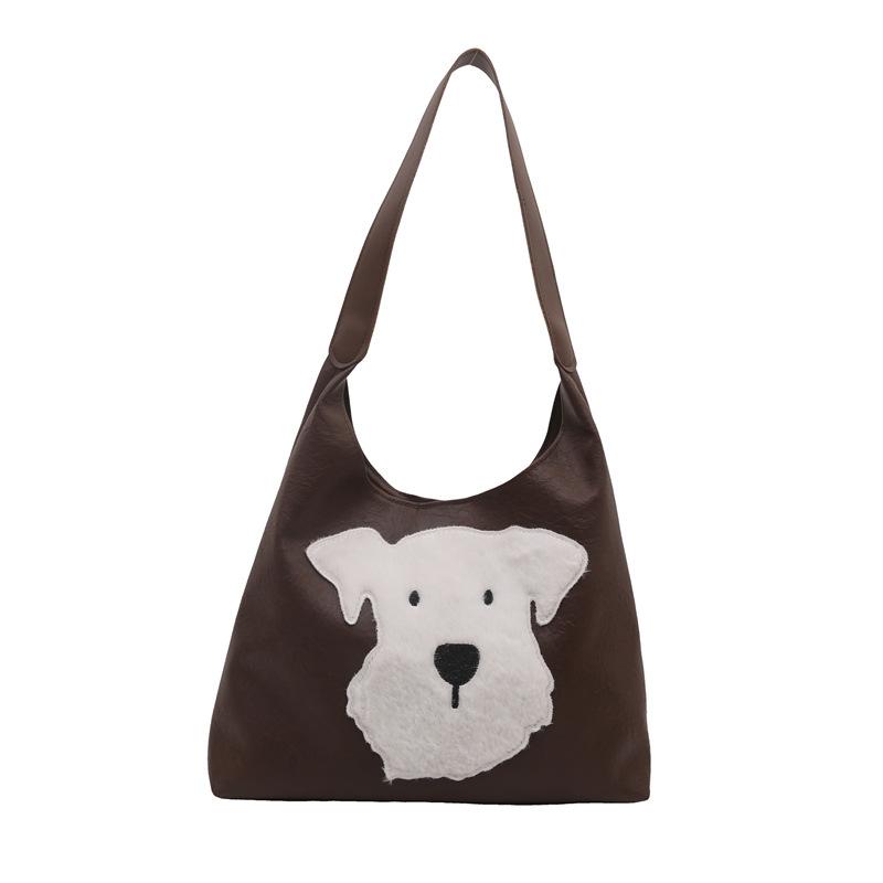Tote Bag Season Large Capacity Simple Fashion Shoulder Bag Cartoon Puppy Women'S Bag