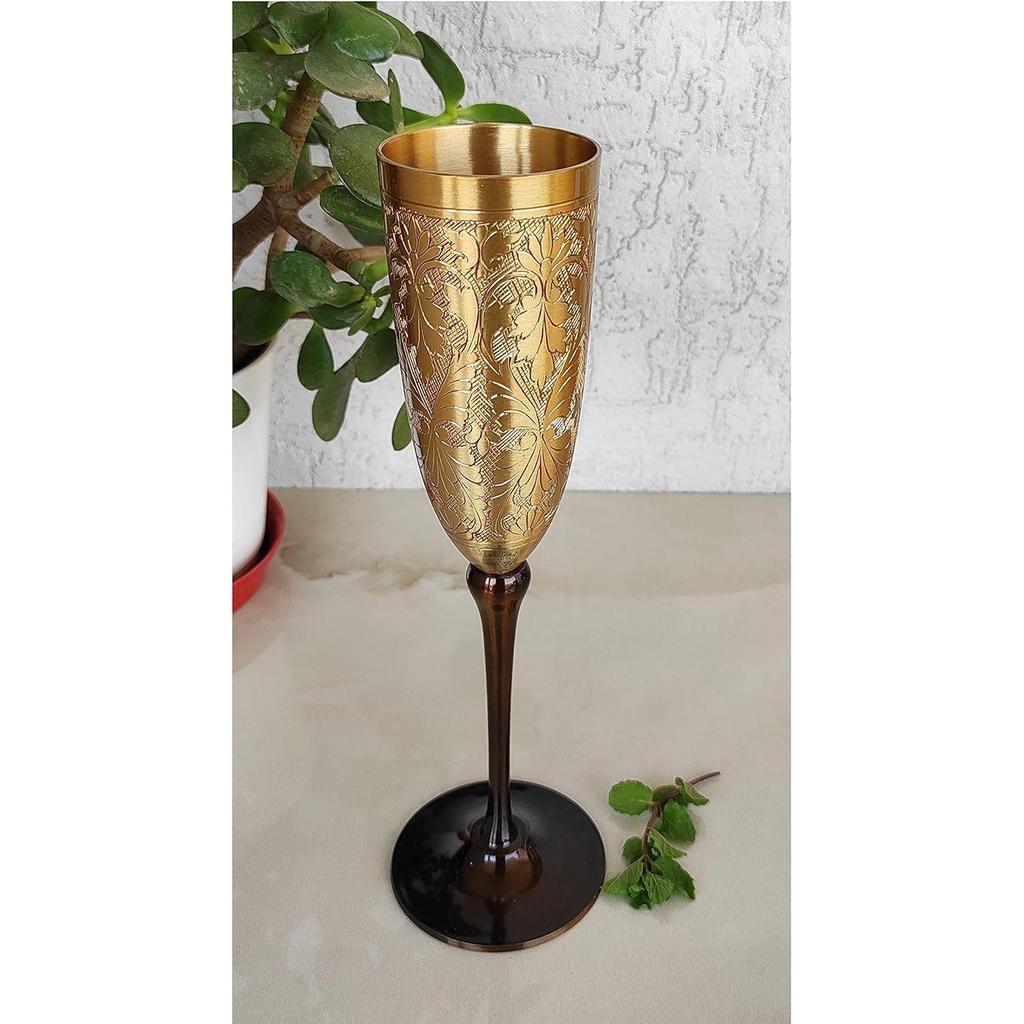 Design Flute Champagne Glass, Bareware, Bar Accessories & Tools for Bars, Catering Venues, Home, Office, Party, Hotels, Volume- 200 ML, Set of 1