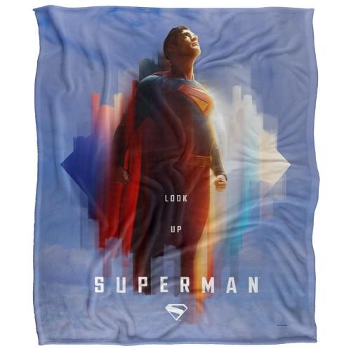 Superman Lookup Silky Shield Supersoft Blanket