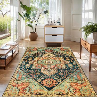 Teppich im europäischen Retro-Ethno-Stil für Wohnzimmer und Schlafzimmer