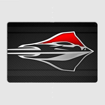 Rare Badge Iconic C8 STINGRAY CORVETTE Race Car Retro Metal Poster Sign Car Shop Garage Club Wall Room Decoration Home Decor