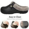 Fashion Crestar Women and Men Fur Lined Clogs Memory Foam Warm Fuzzy Slippers New Winter Waterproof Indoor Outdoor Comfortable Slippers
