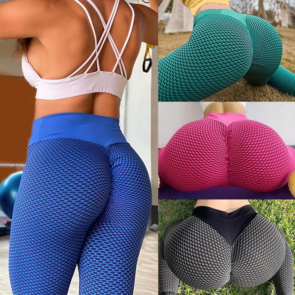 Buy Women Workout Leggings High Waist Seamless Sport Yoga Pants Ruched