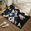 B-Black Anime B-Butler Floor Mat Soft Flannel Non-Slip Door Mat - Thickened Rug for Living Room Home Decor