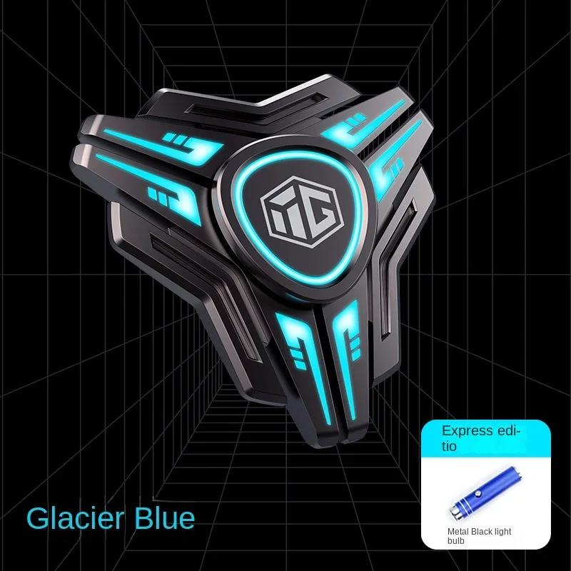 Luminous Fingertip Gyro Set EDC Fidget Toys Metal Hand Spinner Children Male Stress Relief