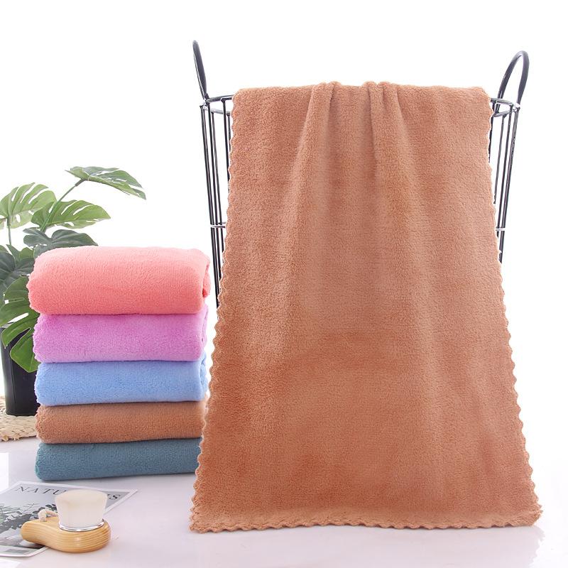 [5 packs of single 30 * 60cm] High-density coral fleece towels are soft and absorb water without shedding hair