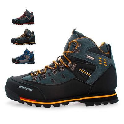 Botas masculinas antiderrapantes para caminhada ao ar livre, sapatos impermeáveis ​​e antiderrapantes de inverno