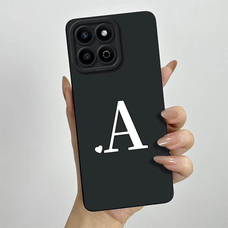 Funda for Honor 200 Smart Case Camera Lens Protection Cute Letters Silicone Shockproof Phone Cover for Honor 200 Smart 5G Capa