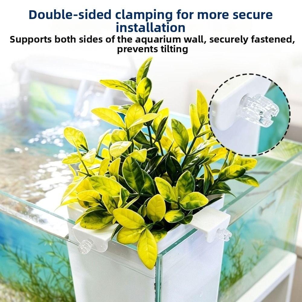 Slotted Aquarium Plant Basket Corner Fit Hydroponic Plant Holder  Hydroponic Planting