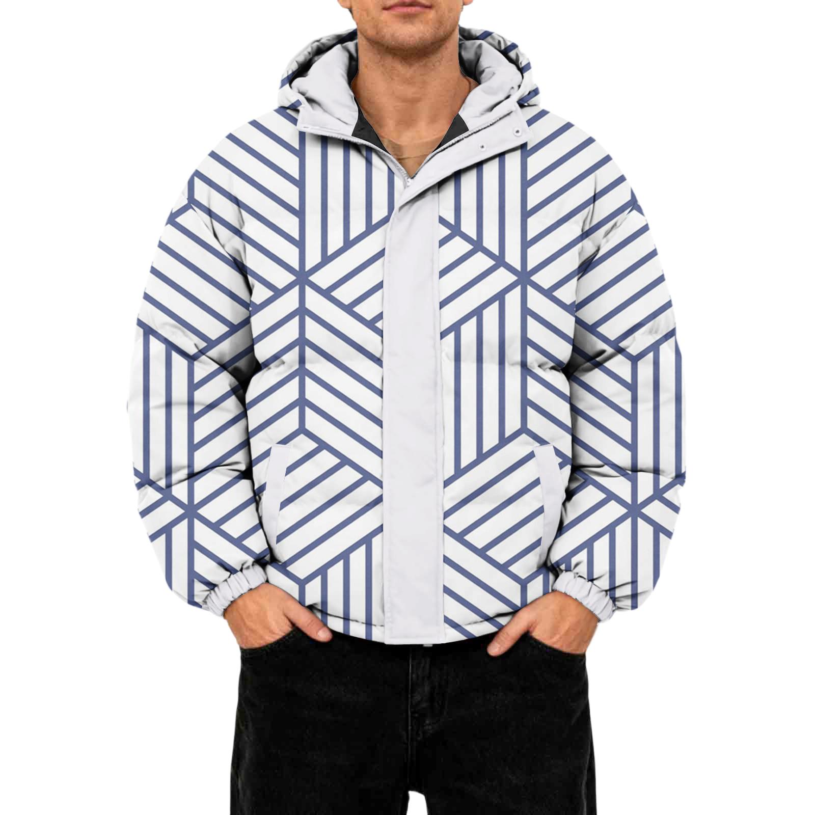 

Мужская повседневная пуховая куртка оверсайз с длинными рукавами и капюшоном XXXXL белый