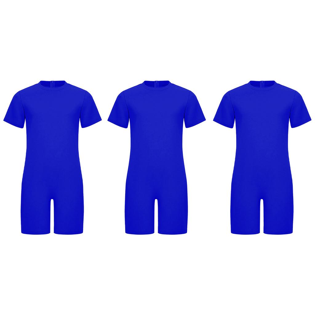 3 Stuks Jongens Adaptieve Bodysuit Speciale Behoeften Makkelijk Aan te Trekken Verborgen Rits op de Rug Korte Mouwen Jumpsuit
