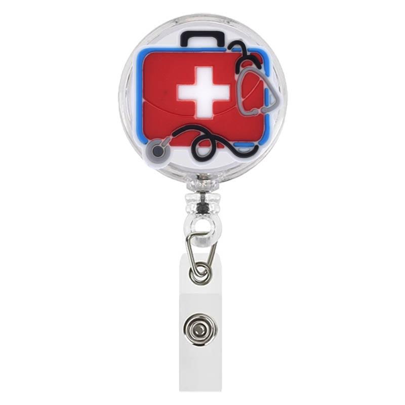 1pc Health Care Retractable Badge Reel Clips for Nurse Doctor Hospital Medical Workers Kawaii Business Card Holder Accessories