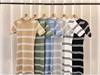Women's Striped Short-Sleeve Round Neck Knit Dress: Early Autumn Style, Slimming & Fresh Mid-Length Skirt.