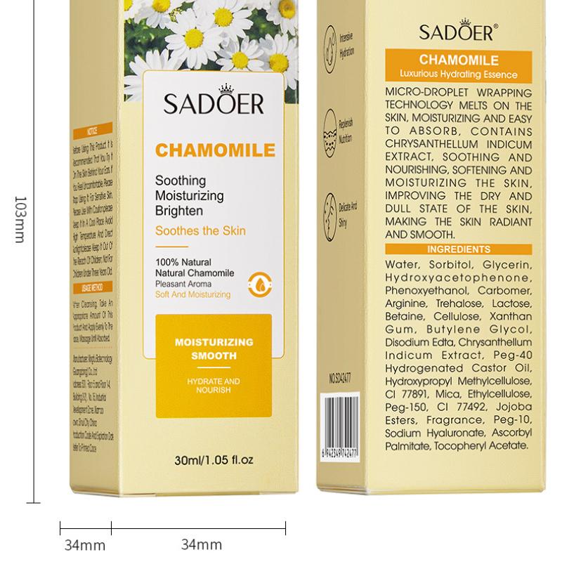 Plant Serum SADOER Rose Chamomile Hydrating Moisturizing