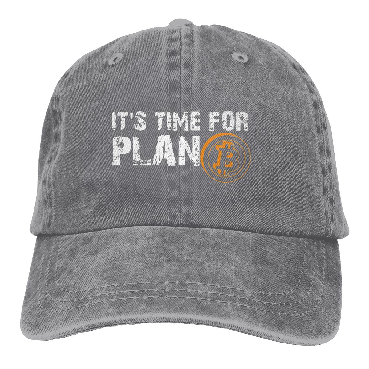 

Pure Color Dad Hats Its Time For Plan B Womens Hat Sun Visor Baseball Caps Bitcoin Cryptocurrency Miners Meme Peaked Cap One Size